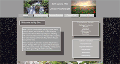 Desktop Screenshot of bethlyonsphd.com